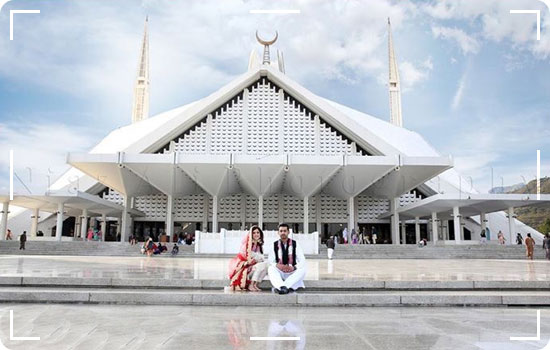 Shah Faisal Masjid Islamabad- Most Famous Attraction in Islamabad 5 Nikkha Couple in Faisal Masjid