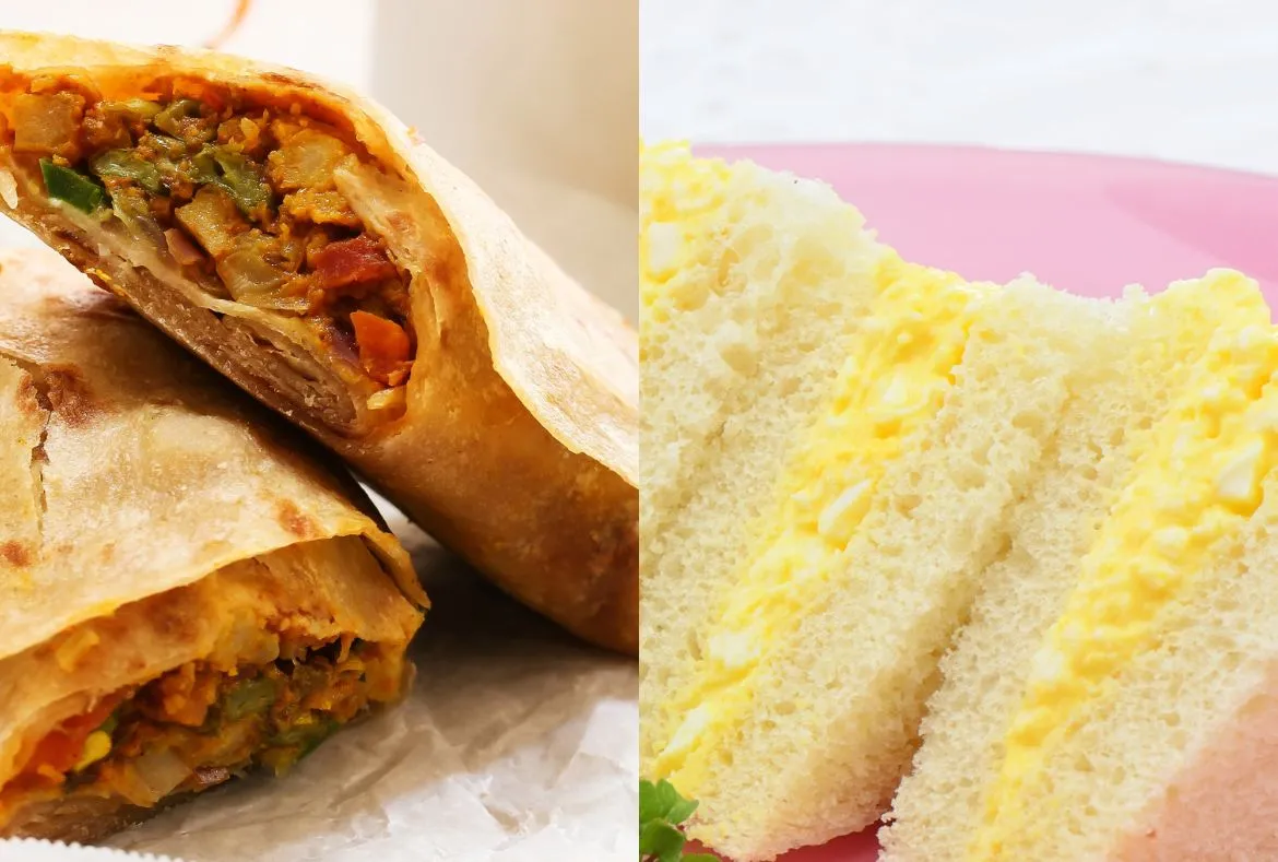 Best Snacks For Road Trip in Pakistan 9 Best Snacks For Road Trip in Pakistan - Pakistan Tour and Travel Roll paratha, egg sandwich